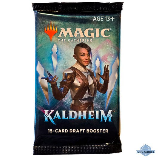 MAGIC: THE GATHERING Kaldheim 15-card draft booster pack with character illustration on a white