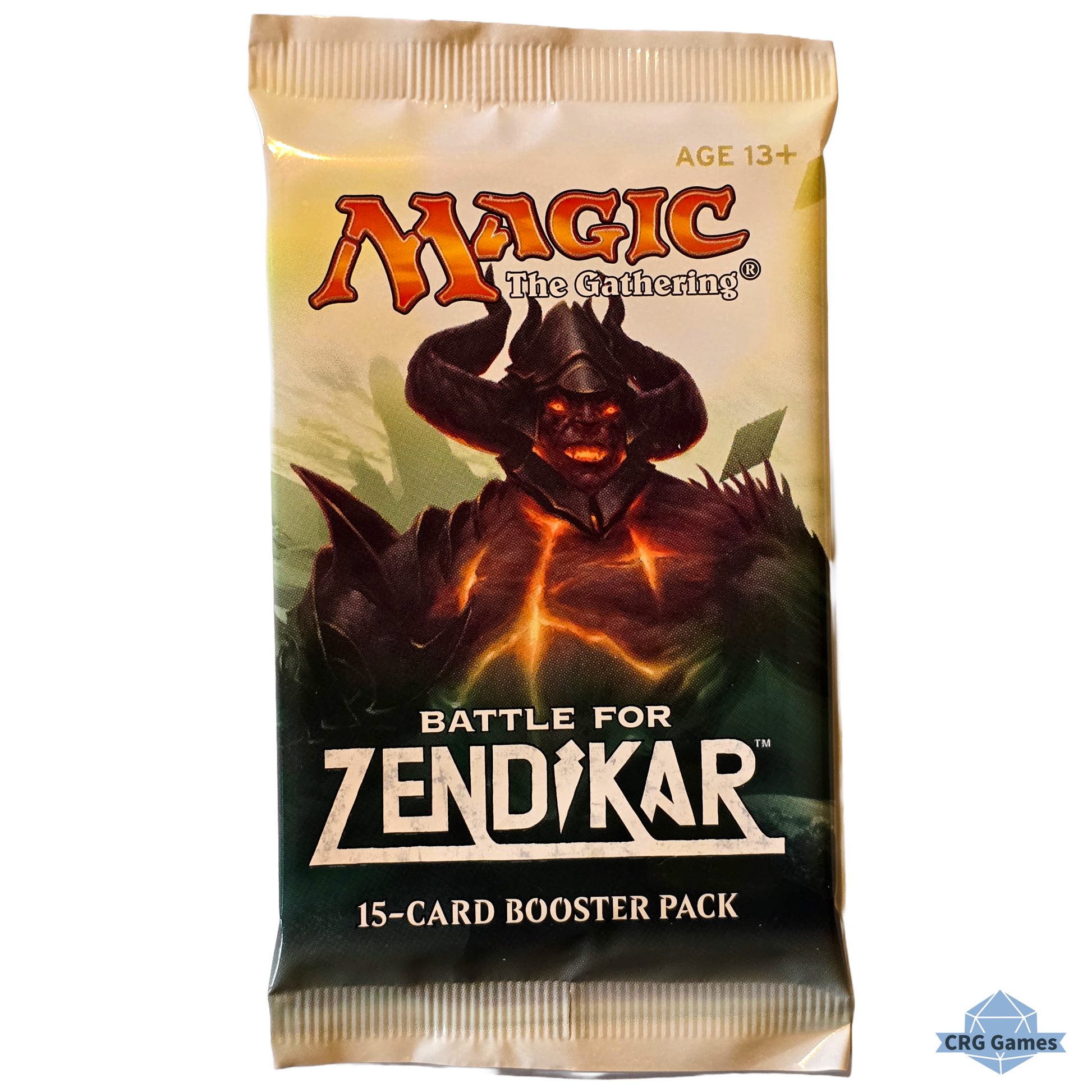 Card game booster pack for 'Magic: The Gathering - Battle for Zendikar' on a white background