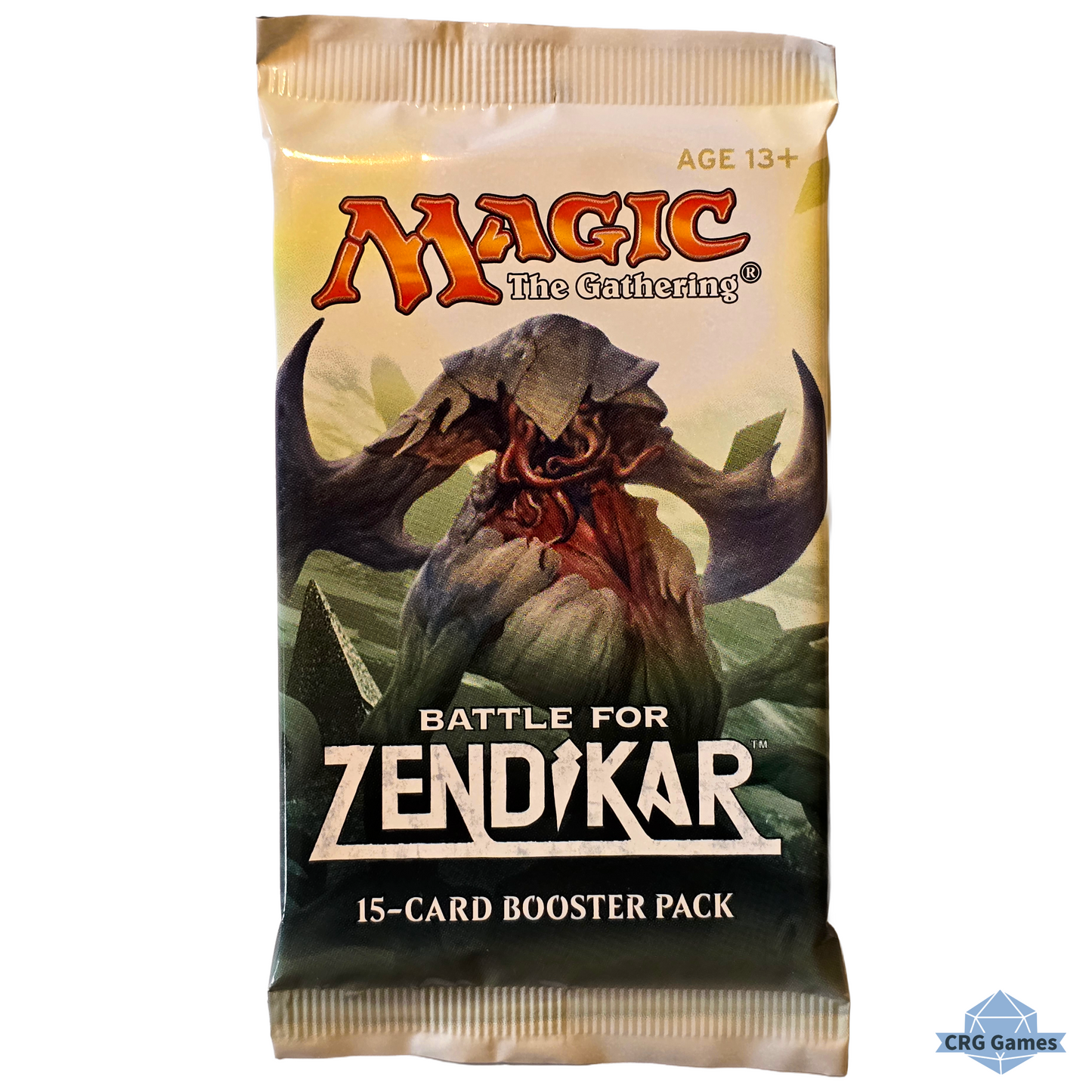 Booster pack of 'Magic: The Gathering - Battle for Zendikar' on a white background