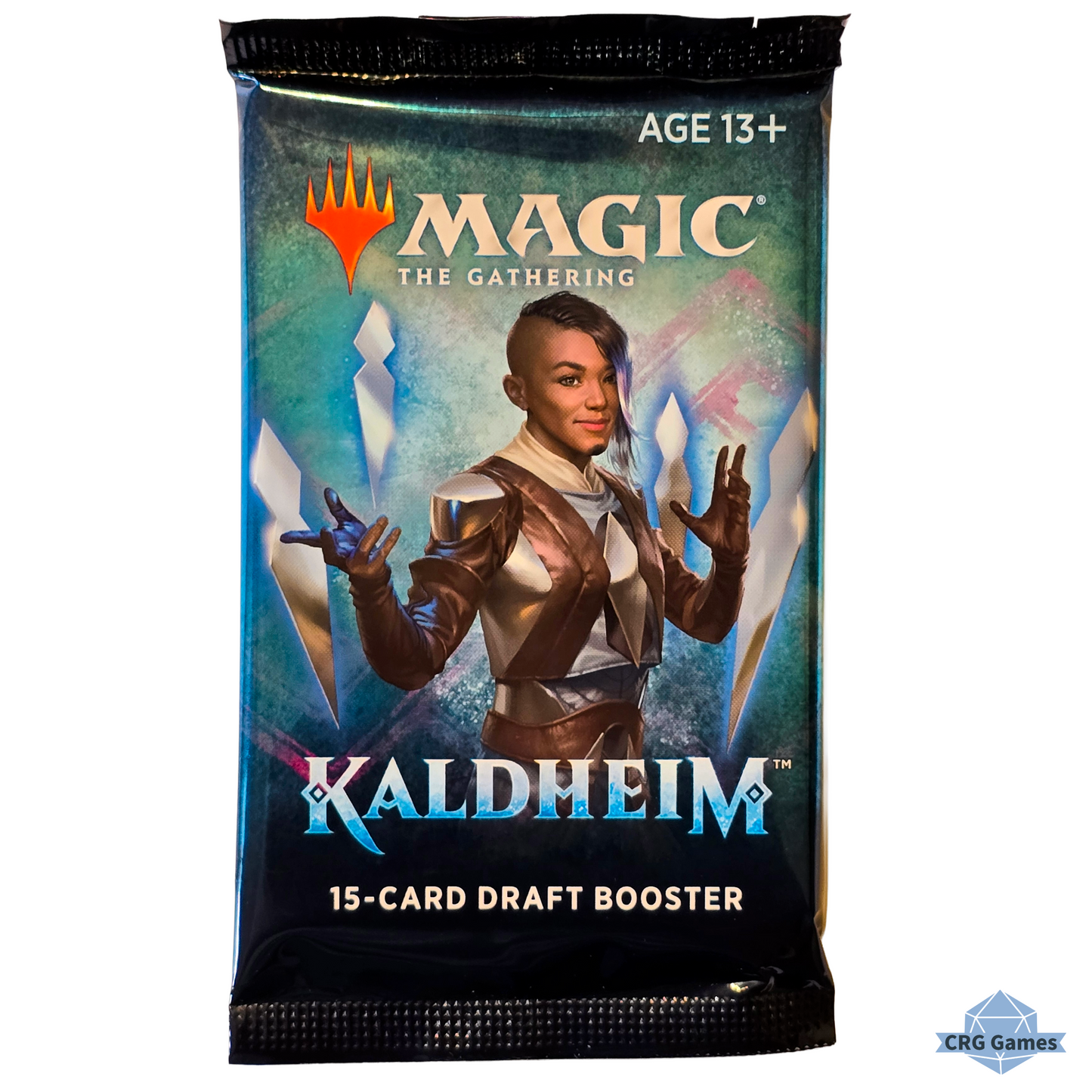 MAGIC: THE GATHERING Kaldheim 15-card draft booster pack with character illustration on a white