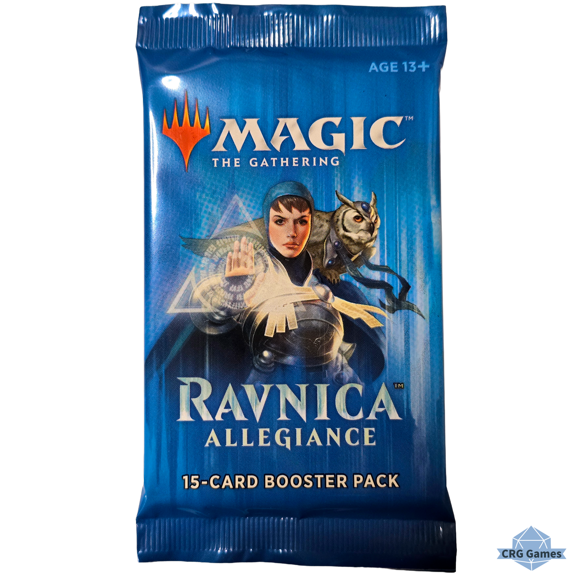 MAGIC: THE GATHERING Ravnica Allegiance booster pack on a white background