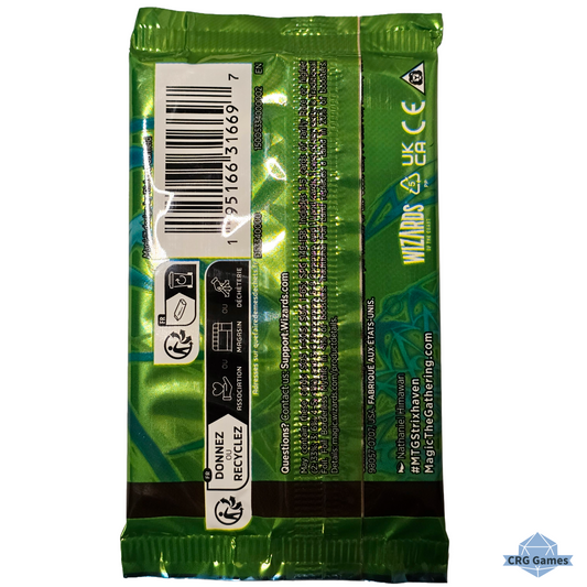 secrets of strixhaven play booster pack rear
