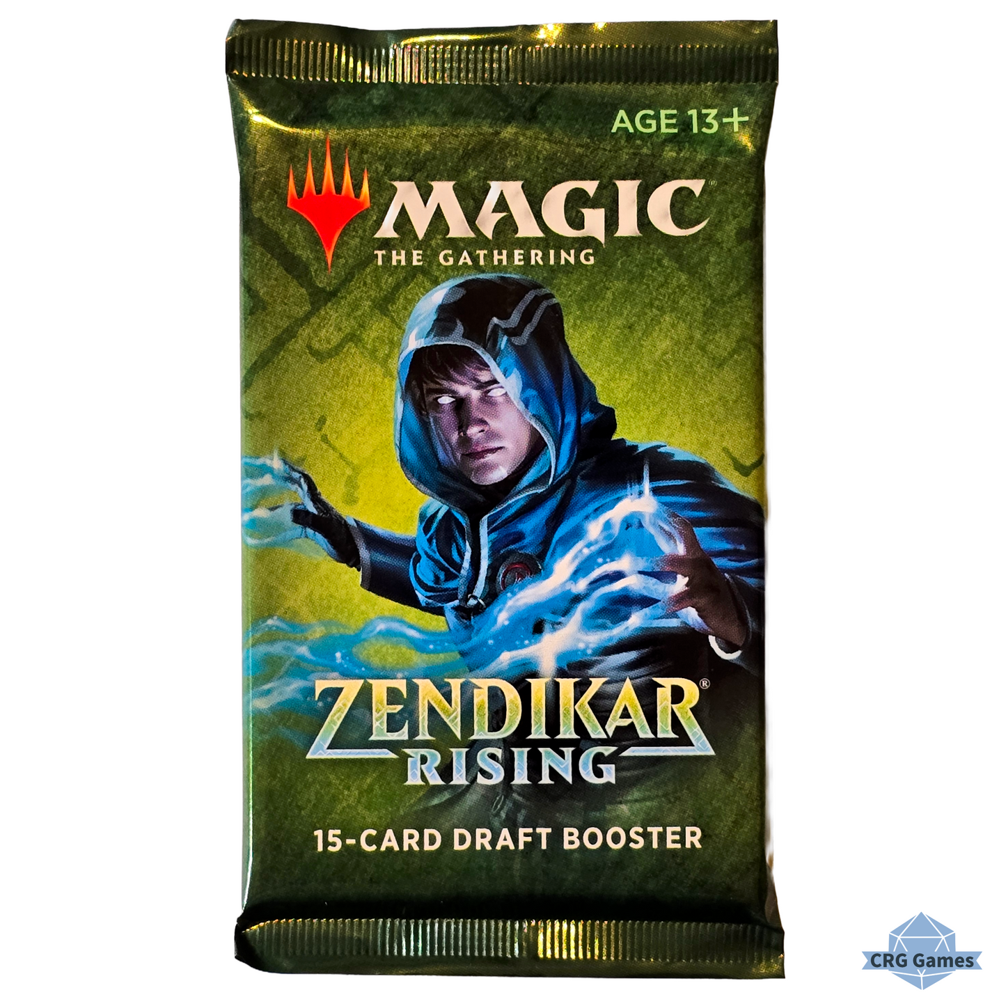 MAGIC: THE GATHERING Zendikar Rising 15-card draft booster pack with a character in a hooded robe